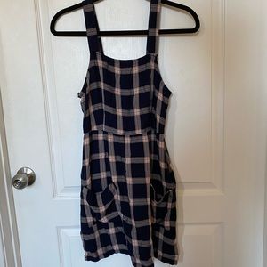 aeo plaid dress with pockets